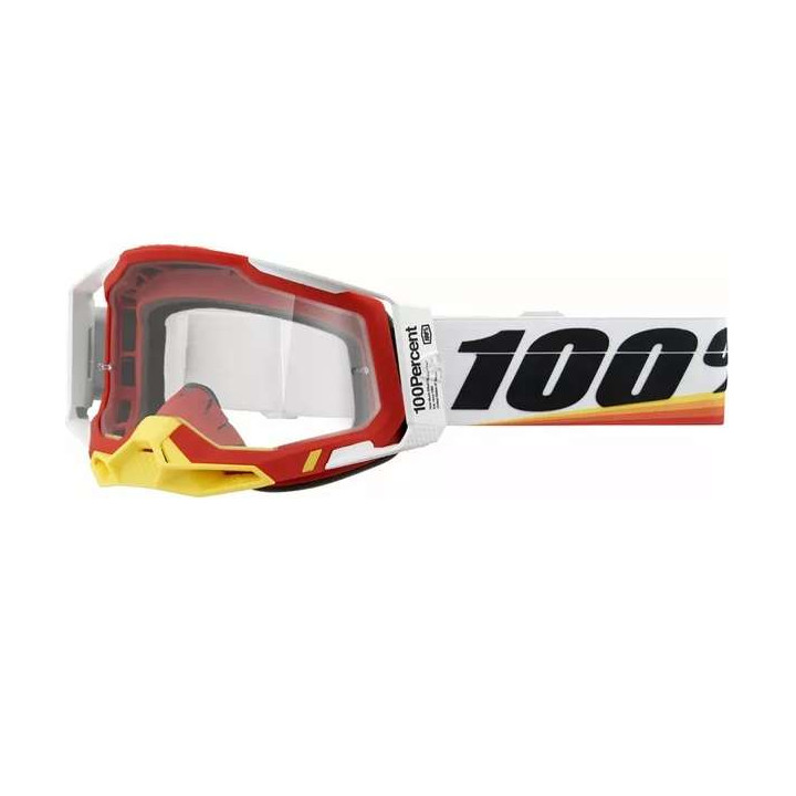 100% RACECRAFT 2 ARSHAM RED CLEAR motocross mask 100% RACECRAFT 2 ARSHAM RED CLEAR motocross mask