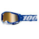 100% RACECRAFT 2 BLUE MIRROR GOLD motocross mask