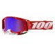 100% RACECRAFT 2 RED MIRROR RED/BLUE motocross mask