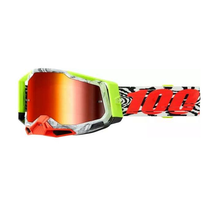 100% RACECRAFT 2 ENGAL MIRROR RED motocross mask 100% RACECRAFT 2 ENGAL MIRROR RED motocross mask