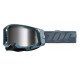 100% RACECRAFT 2 BATTLSHIP MIRROR SILVER motocross mask