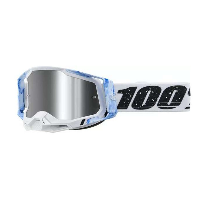 100% RACECRAFT 2 MIXOS MIRROR SILVER motocross mask 100% RACECRAFT 2 MIXOS MIRROR SILVER motocross mask