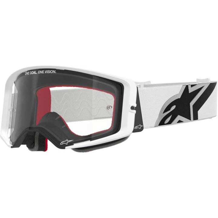 Masque cross Alpinestars SUPERTECH CORP White - Transparent
