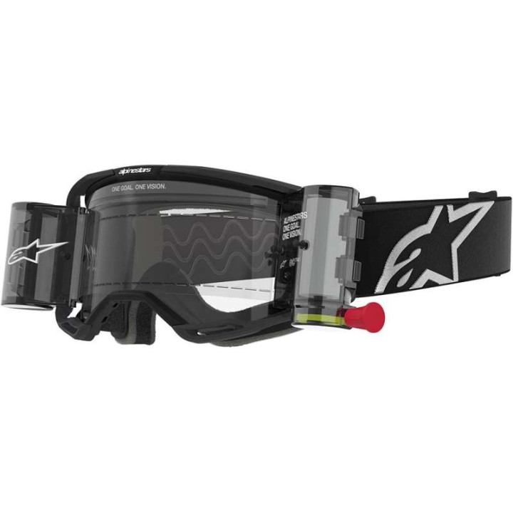 Masque cross Alpinestars VISION 8 CORP Roll-Off Black - Transparent
