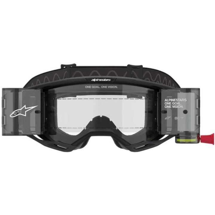 Masque cross Alpinestars VISION 8 CORP Roll-Off Black - Transparent