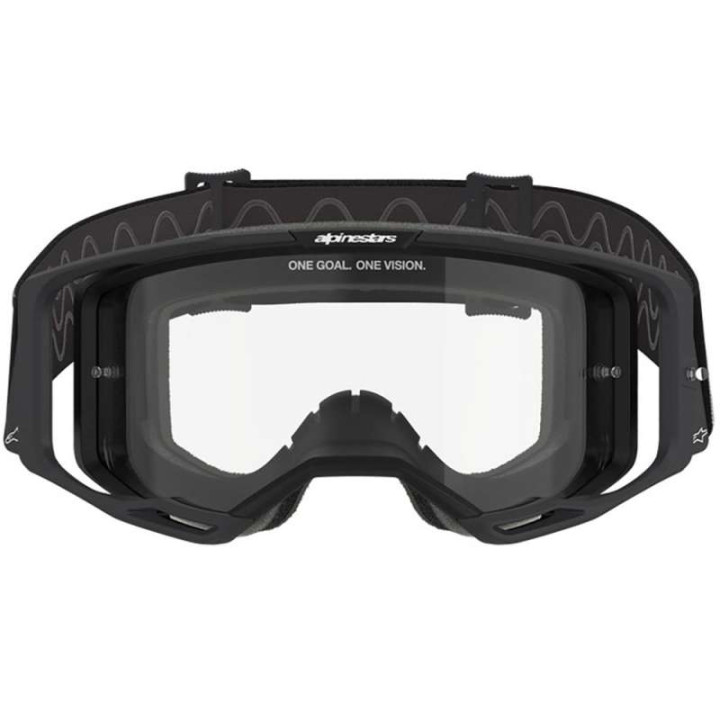 Masque cross Alpinestars VISION 8 CORP Black - Transparent
