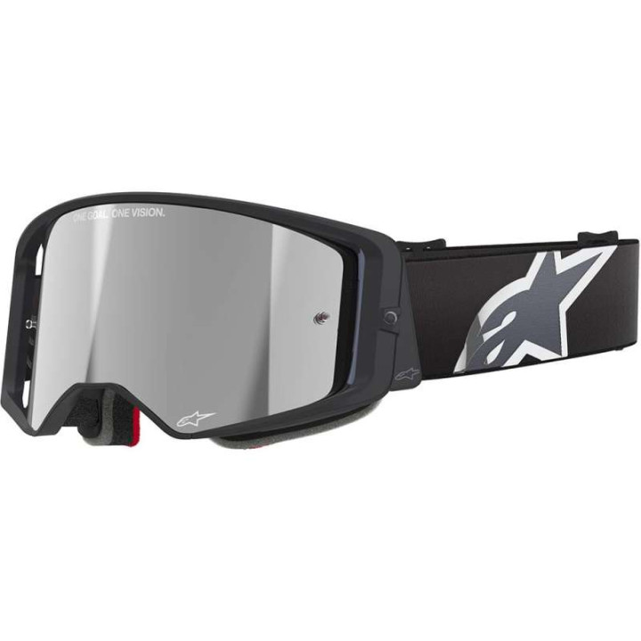 Masque cross Alpinestars SUPERTECH CORP Black/Grey - Mirror Silver