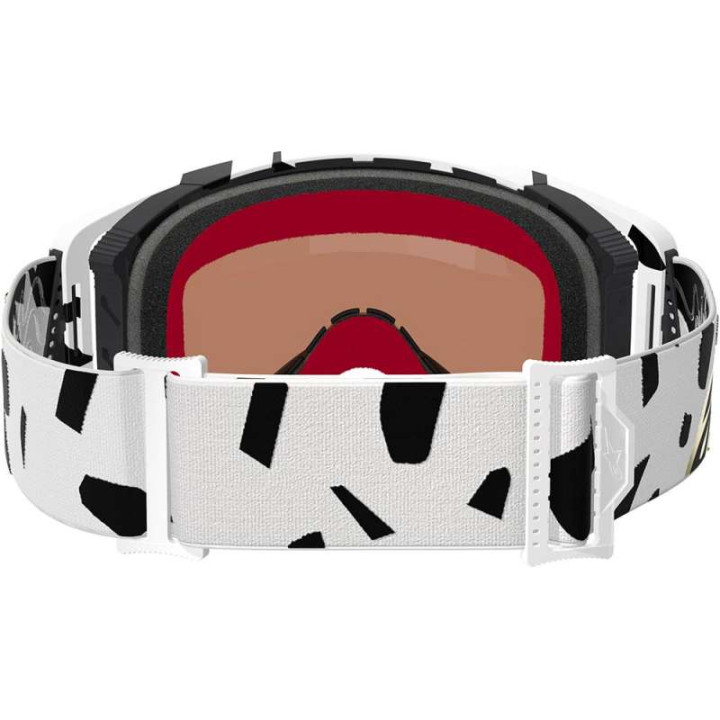 Masque cross Alpinestars SUPERTECH CORP White - Mirror Gold