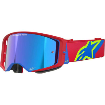 Masque cross Alpinestars SUPERTECH CORP Red/Blue - Mirror Blue