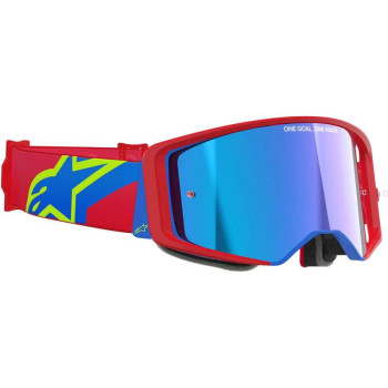 Masque cross Alpinestars SUPERTECH CORP Red/Blue - Mirror Blue