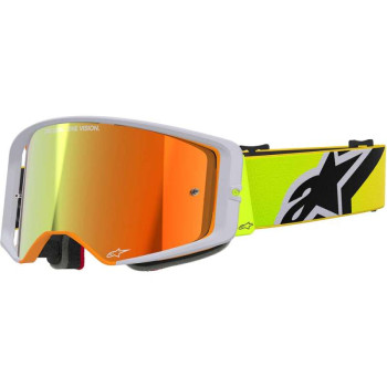 Masque cross Alpinestars SUPERTECH CORP Yellow Fluo/Grey - Mirror Red