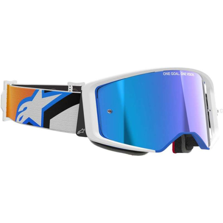 Masque cross Alpinestars SUPERTECH CORP Blue/Orange - Mirror Blue