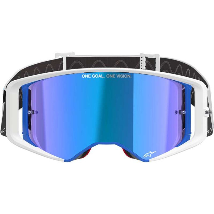 Masque cross Alpinestars SUPERTECH CORP Blue/Orange - Mirror Blue
