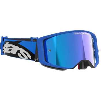 Masque cross Alpinestars SUPERTECH STREAM Blue - Mirror