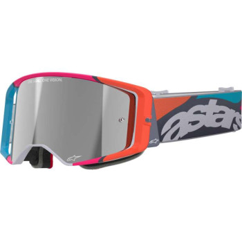 Masque cross Alpinestars SUPERTECH STREAM Grey - Mirror Silver