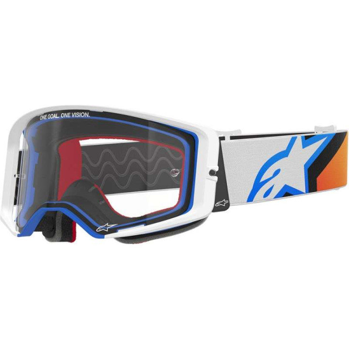 Masque cross Alpinestars SUPERTECH CORP Blue/Orange - Transparent