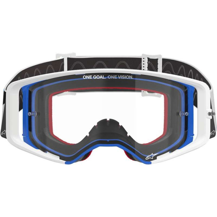 Masque cross Alpinestars SUPERTECH CORP Blue/Orange - Transparent