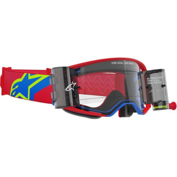 Masque cross Alpinestars SUPERTECH CORP Roll-Off Rouge - Transparent