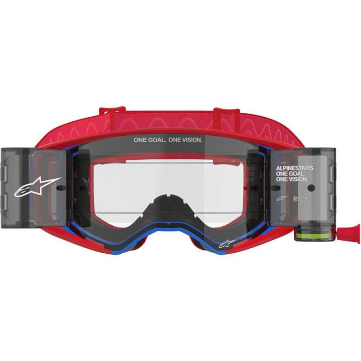 Masque cross Alpinestars SUPERTECH CORP Roll-Off Rouge - Transparent