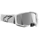 Masque cross Alpinestars VISION 8 CORP White - Mirror Silver