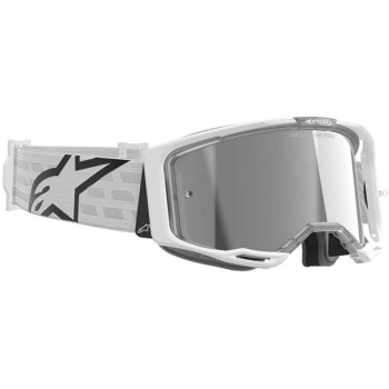 Masque cross Alpinestars VISION 8 CORP White - Mirror Silver