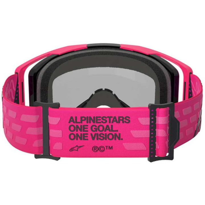 Masque cross Alpinestars VISION 8 CORP Pink - Mirror Red
