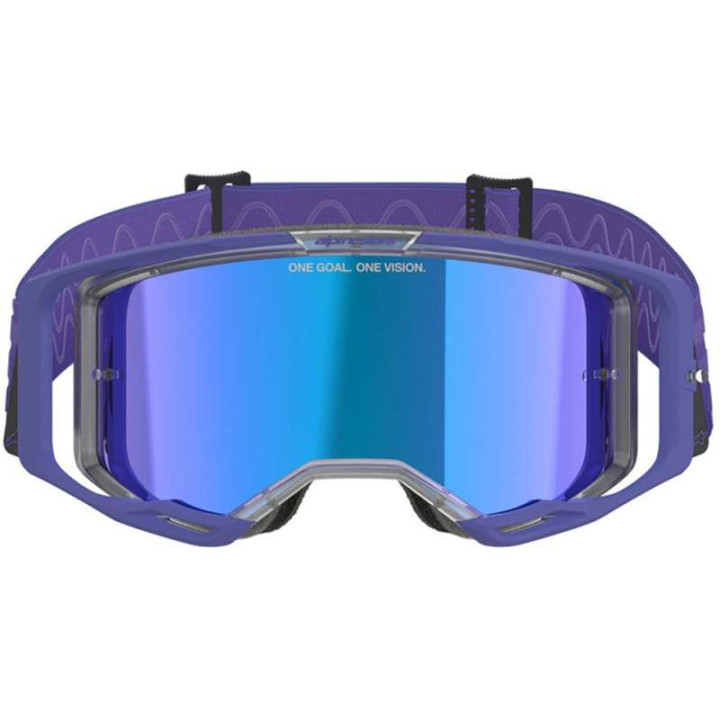 Masque cross Alpinestars VISION 8 CORP Purple - Mirror Blue