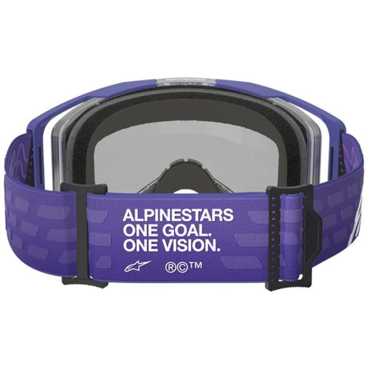 Masque cross Alpinestars VISION 8 CORP Purple - Mirror Blue