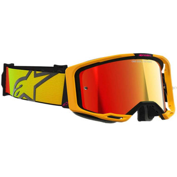 Masque cross Alpinestars VISION 8 CORP Yellow - Mirror Red