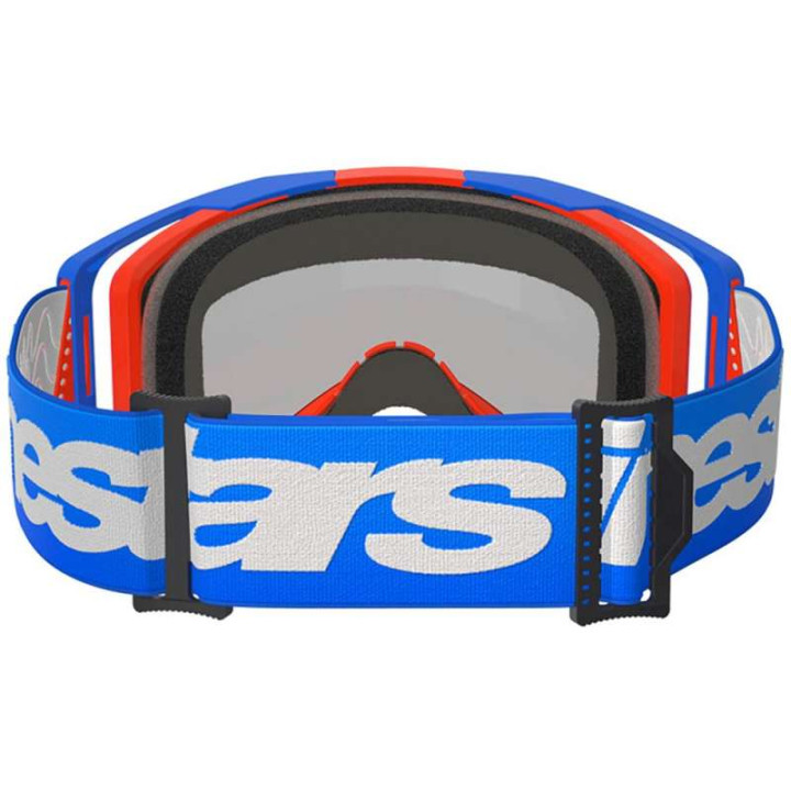 Masque cross Alpinestars VISION 8 WORDMARK Blue/Orange - Mirror Red