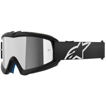 Masque cross enfant Alpinestars VISION YOUTH CORP Black - Mirror Silver