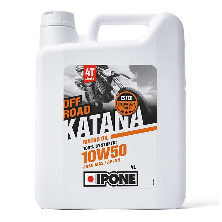 IPONE - Huile moteur 4T 10W50 Katana Off Road - 4 litres