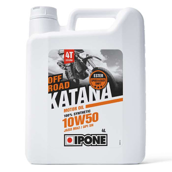 IPONE - Huile moteur 4T 10W50 Katana Off Road - 4 litres IPONE - Huile moteur 4T 10W50 Katana Off Road - 4 litres