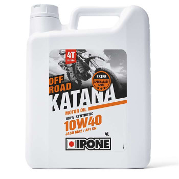 IPONE - Huile moteur 4T 10W40 Katana Off Road - 4 litres IPONE - Huile moteur 4T 10W40 Katana Off Road - 4 litres
