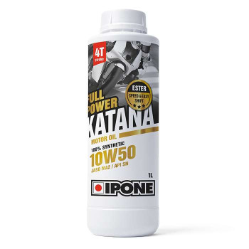 IPONE - Huile moteur 4T 10W50 Full Power Katana - 1 litre IPONE - Huile moteur 4T 10W50 Full Power Katana - 1 litre