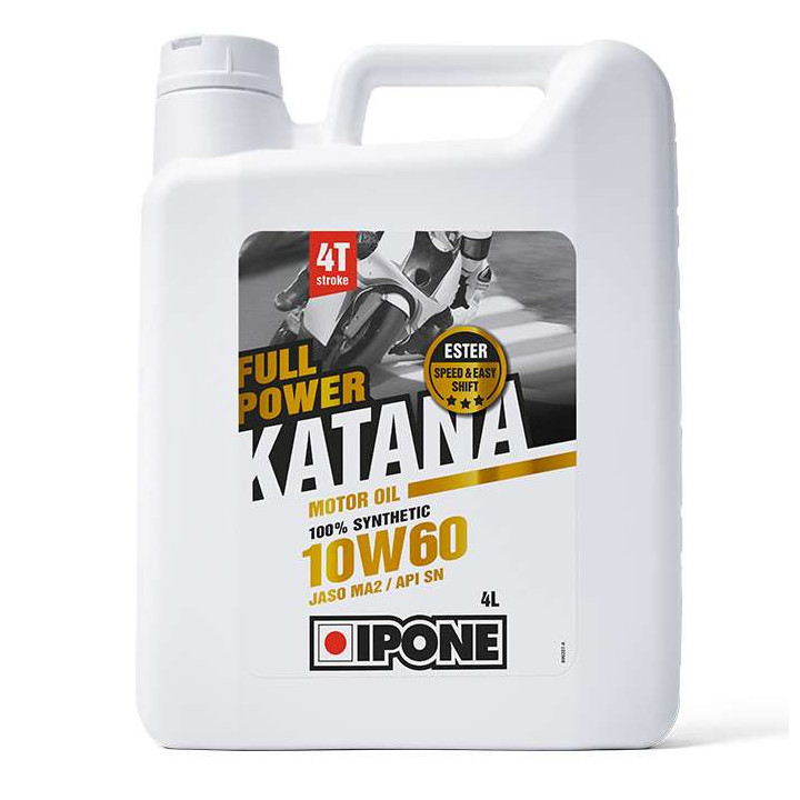 IPONE - Huile moteur 4T 10W60 Full Power Katana - 4 litres