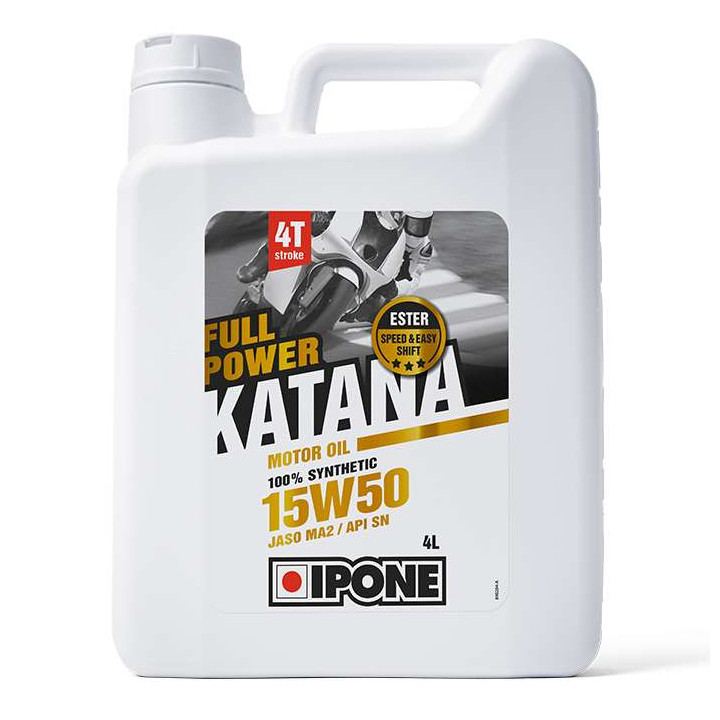 IPONE - Huile moteur 4T 15W50 Full Power Katana - 4 litres