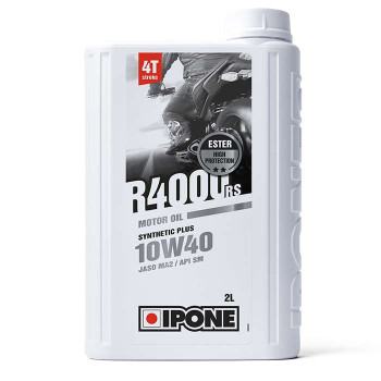IPONE - Huile moteur 4T 10W40 R4000 RS - 2 litres IPONE - Huile moteur 4T 10W40 R4000 RS - 2 litres