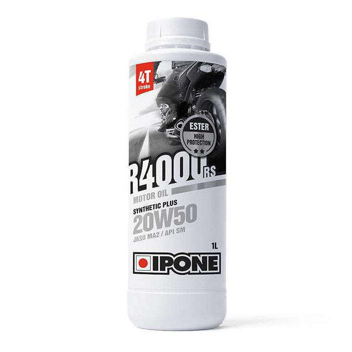 IPONE - Huile moteur 4T 20W50 R4000 RS - 1 litre