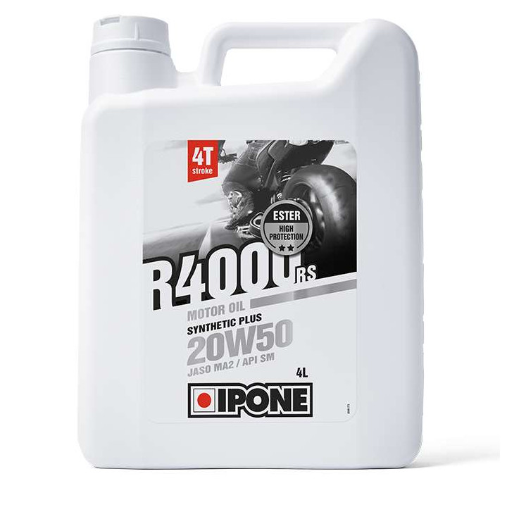 IPONE - Huile moteur 4T 20W50 R4000 RS - 4 litres