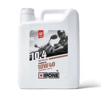IPONE - Huile moteur 4T 10W40 10.4 Semi-synthétique - 4 litres IPONE - Huile moteur 4T 10W40 10.4 Semi-synthétique - 4 litres