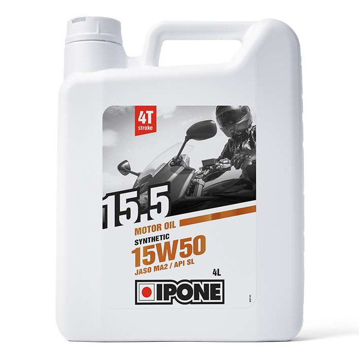 IPONE - Huile moteur 4T 15.5 15W50 Semi-synthétique - 4 litres