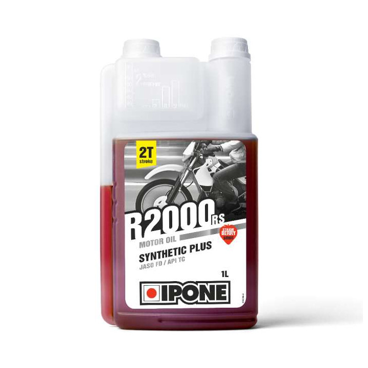 IPONE - Huile moteur 2T R2000 RS odeur fraise - 1 litre