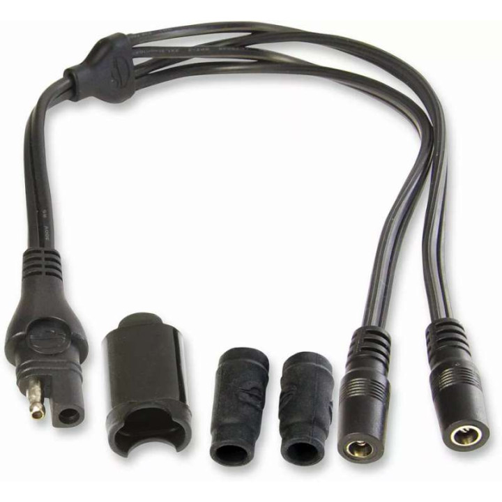 Tecmate O-35 12V SAE - x2 DC 2.5 mm adapter (Gerbing type)