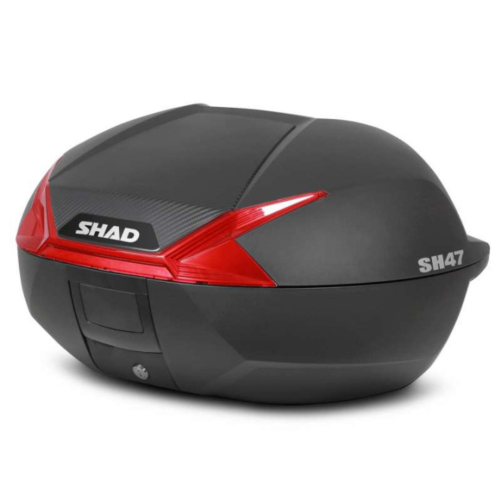Kit top case Shad SH47 RED + support Top Master (K0DK14ST) KTM Duke 125/390