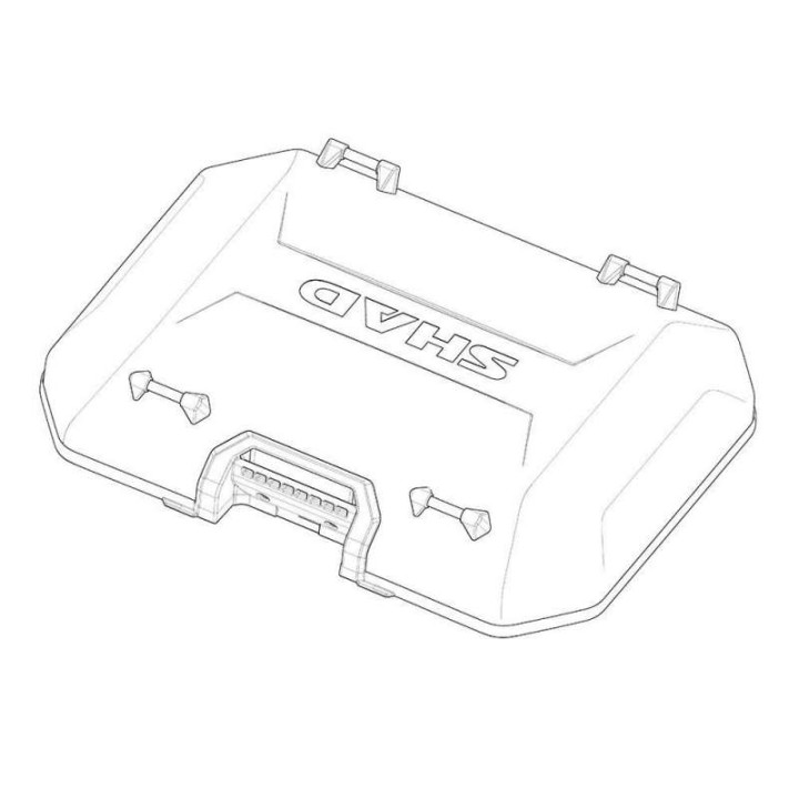Capot Shad pour top case TERRA ALU