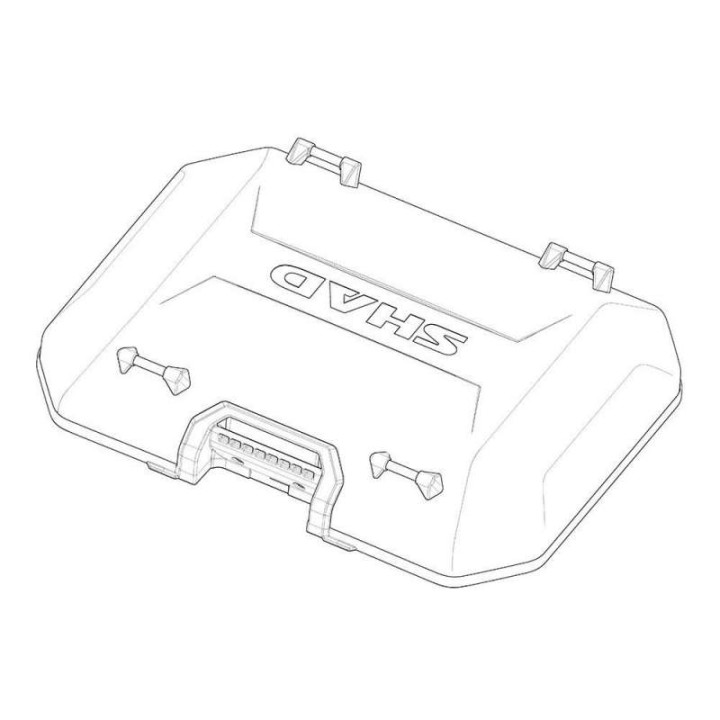 Shad hood for TERRA TR55 ALU top case Black