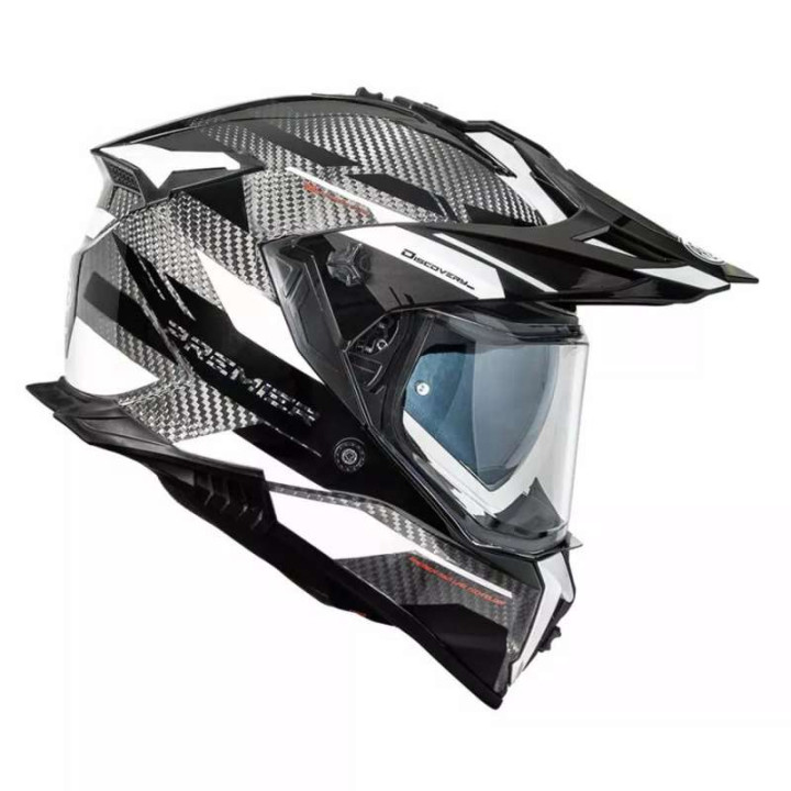 Premier DISCOVERY EA8 Grey/White motorcycle helmet