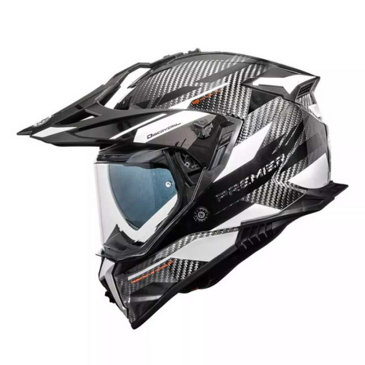 Premier DISCOVERY EA8 Grey/White motorcycle helmet