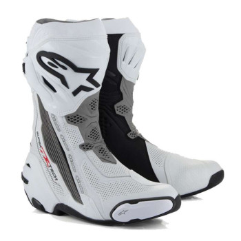 Bottes moto Alpinestars SUPERTECH R VENTED White Gray Black